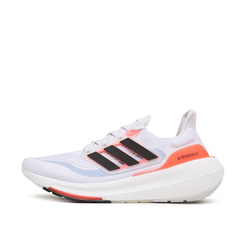 Adidas Ultraboost Light White Black Solar Red utcai cipő