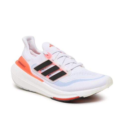 Adidas Ultraboost Light White Black Solar Red utcai cipő