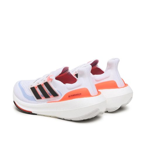 Adidas Ultraboost Light White Black Solar Red utcai cipő