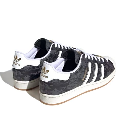 Adidas Superstar Camo Black utcai cipő