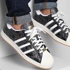 Adidas Superstar Camo Black utcai cipő