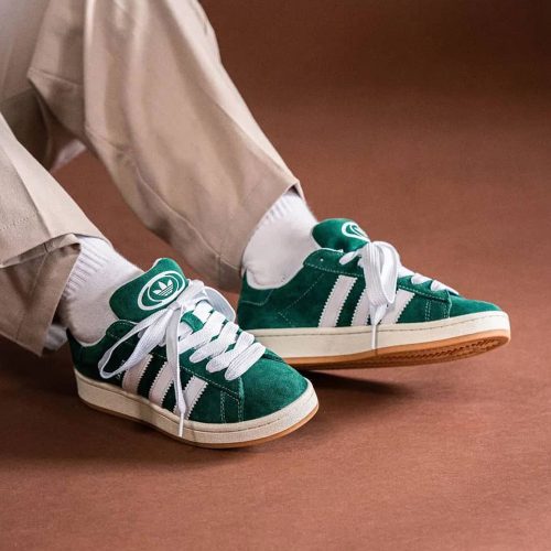 Adidas Campus 00s Dark Green Cloud White utcai cipő