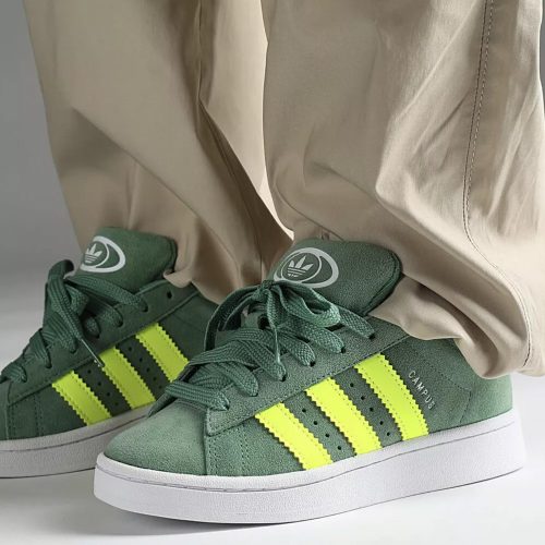 Adidas Campus 00s Preloved Green Solar Yellow utcai cipő