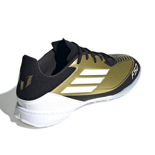 Adidas F50 League TF Messi Gold Metallic Cloud White műfüves cipő