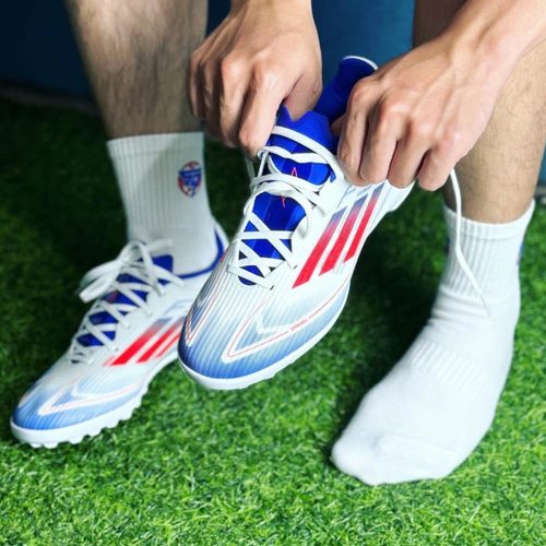 Adidas F50 League TF Cloud White Solar Red műfüves cipő