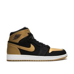 Air Jordan 1 High OG Black Metallic Gold utcai cipő