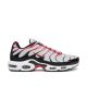 Nike Air Max Plus Pure Platinum & University Red utcai cipő