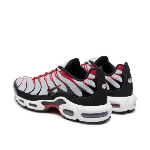Nike Air Max Plus Pure Platinum & University Red utcai cipő