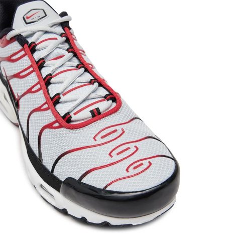 Nike Air Max Plus Pure Platinum & University Red utcai cipő