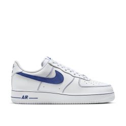 Nike Air Force 1 Low '07 LV8 White Deep Royal Blue utcai cipő