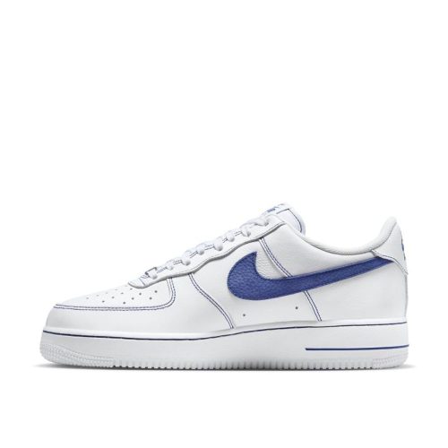 Nike Air Force 1 Low '07 LV8 White Deep Royal Blue utcai cipő