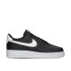 Nike Air Force 1 Low '07 Black White Pebbled Leather utcai cipő