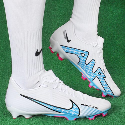 Nike Zoom Vapor 15 Academy FG/MG White Baltic Blue stoplis cipő